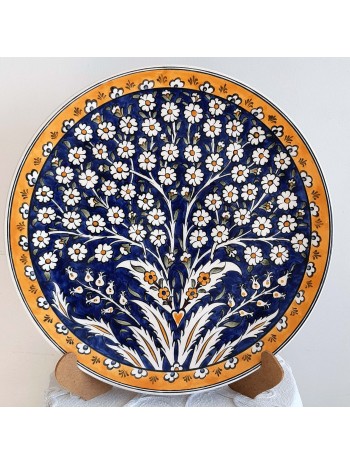 Handmade Ceramic Plate 30 cm in Diameter (12.2")